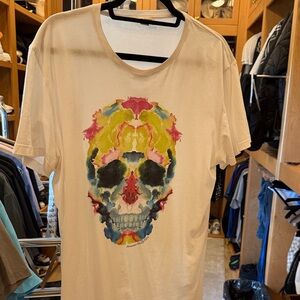 Alexander McQueen  Men's white  Graphic T-Shirt